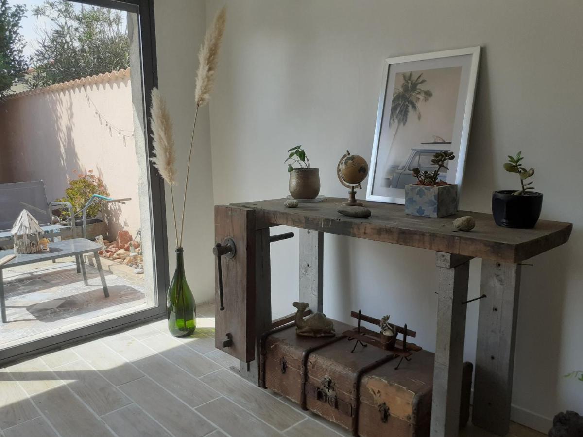 Loft Avec Clim, Parking Et Jardin Proche De La Mer Villa Sauvian Exteriör bild