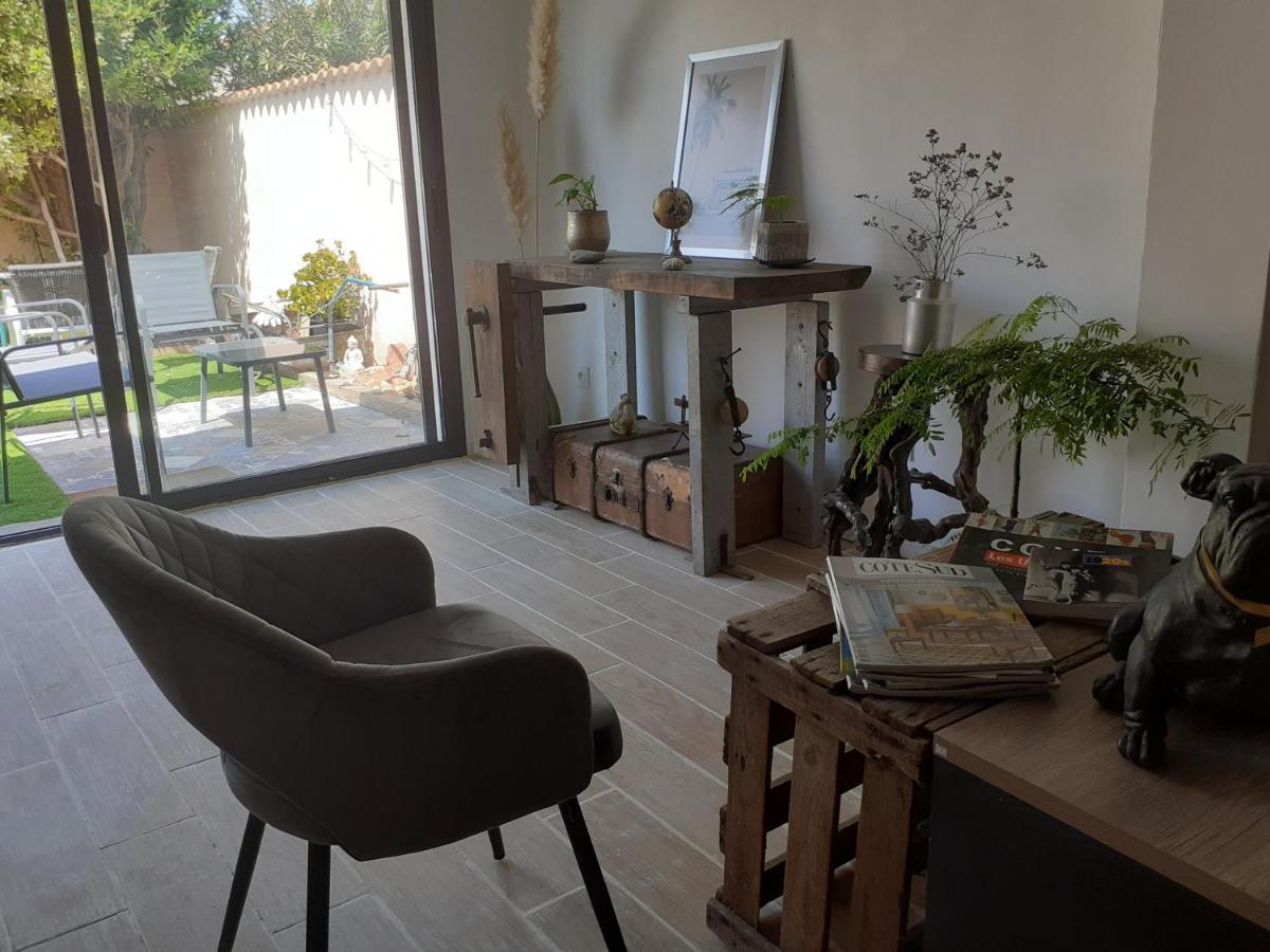 Loft Avec Clim, Parking Et Jardin Proche De La Mer Villa Sauvian Exteriör bild
