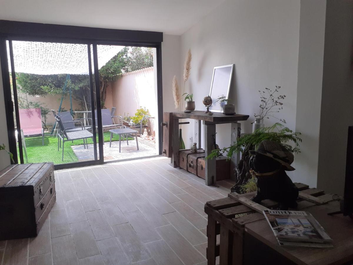 Loft Avec Clim, Parking Et Jardin Proche De La Mer Villa Sauvian Exteriör bild